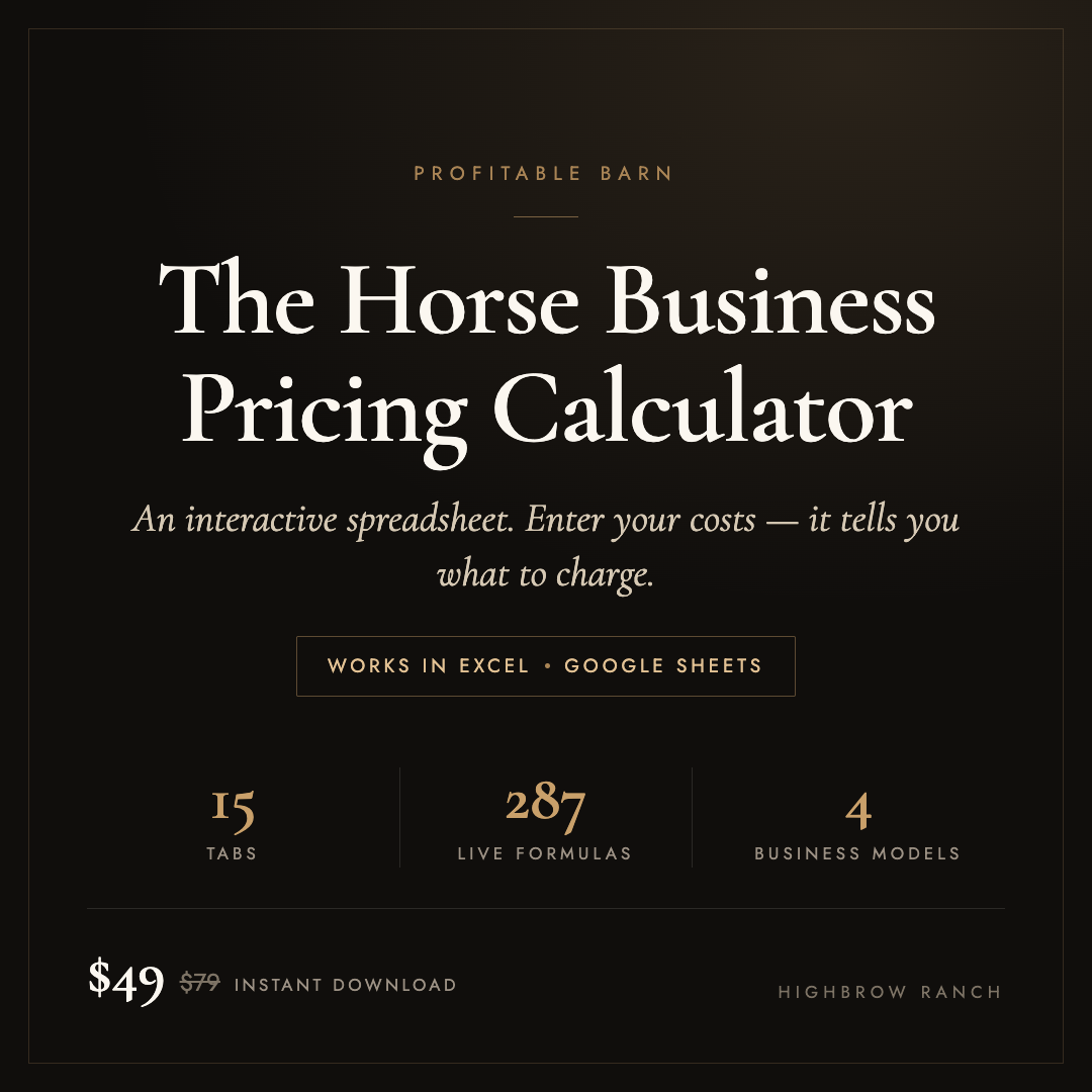 Horse Business Pricing Calculator: Know What to Charge